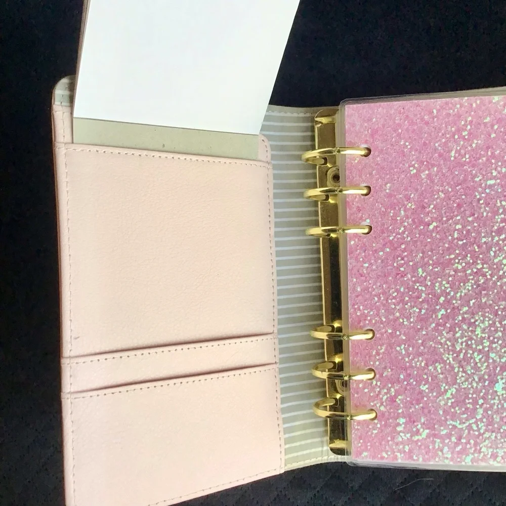 kikki.K Pink Planner with Gold Button - Personal Size